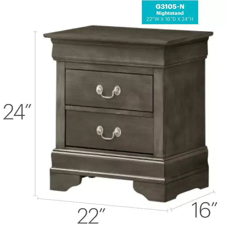 Table de Chevet Rectangle en Bois HomeStock pour Salon et Chambre
