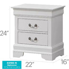 Table de Chevet Rectangle en Bois HomeStock pour Salon et Chambre