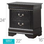 Table de Chevet Rectangle en Bois HomeStock pour Salon et Chambre