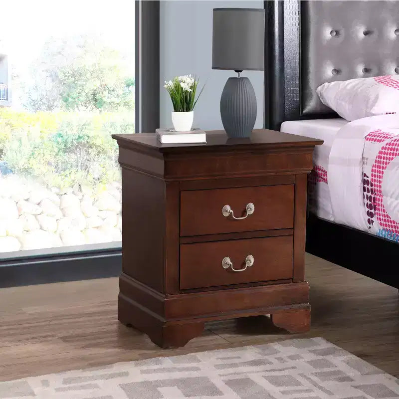 Table de Chevet Rectangle en Bois HomeStock pour Salon et Chambre