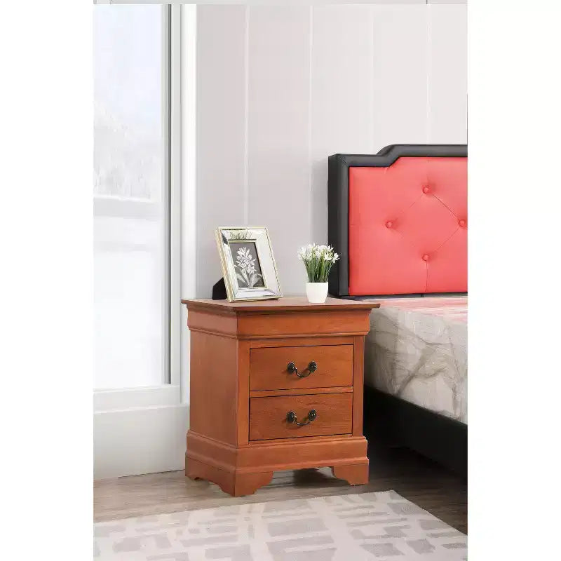 Table de Chevet Rectangle en Bois HomeStock pour Salon et Chambre