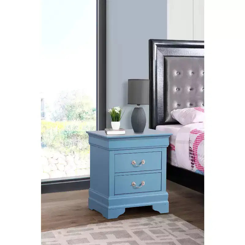 Table de Chevet Rectangle en Bois HomeStock pour Salon et Chambre