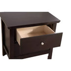 Table de chevet rectangulaire en bois de cerisier HomeStock pour salon et chambre à coucher