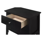 Table de chevet rectangulaire en bois de cerisier HomeStock pour salon et chambre à coucher