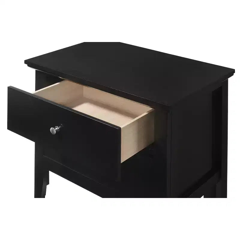 Table de chevet rectangulaire en bois de cerisier HomeStock pour salon et chambre à coucher
