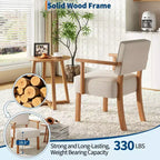 Fauteuil d'appoint moderne avec cadre en bois pour salon, chambre et salle à manger