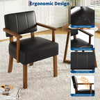 Fauteuil d'appoint moderne avec cadre en bois pour salon, chambre et salle à manger