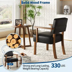 Fauteuil d'appoint moderne avec cadre en bois pour salon, chambre et salle à manger
