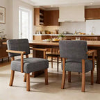 Fauteuil d'appoint moderne avec cadre en bois pour salon, chambre et salle à manger