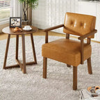 Fauteuil d'appoint moderne avec cadre en bois pour salon, chambre et salle à manger