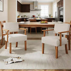 Fauteuil d'appoint moderne avec cadre en bois pour salon, chambre et salle à manger