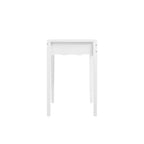 Coiffeuse blanche avec tiroir, petite table d'écriture de bureau, table console de rangement d'entrée (Table uniquement incluse) - ModernLuxe