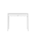 Coiffeuse blanche avec tiroir, petite table d'écriture de bureau, table console de rangement d'entrée (Table uniquement incluse) - ModernLuxe