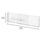 iDesign Séparateurs de tiroir profonds extensibles en plastique – Organiseurs de rangement réglables pour cuisine et maison, 33,4 x 3,2 x 14,6 cm, lot de 8