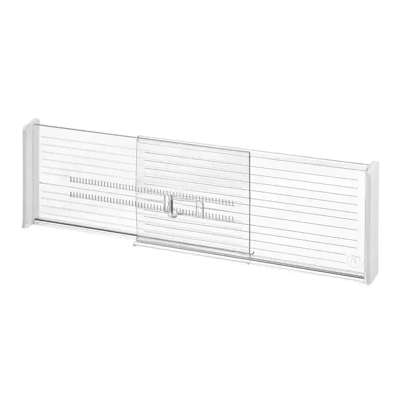 iDesign Séparateurs de tiroir profonds extensibles en plastique – Organiseurs de rangement réglables pour cuisine et maison, 33,4 x 3,2 x 14,6 cm, lot de 8