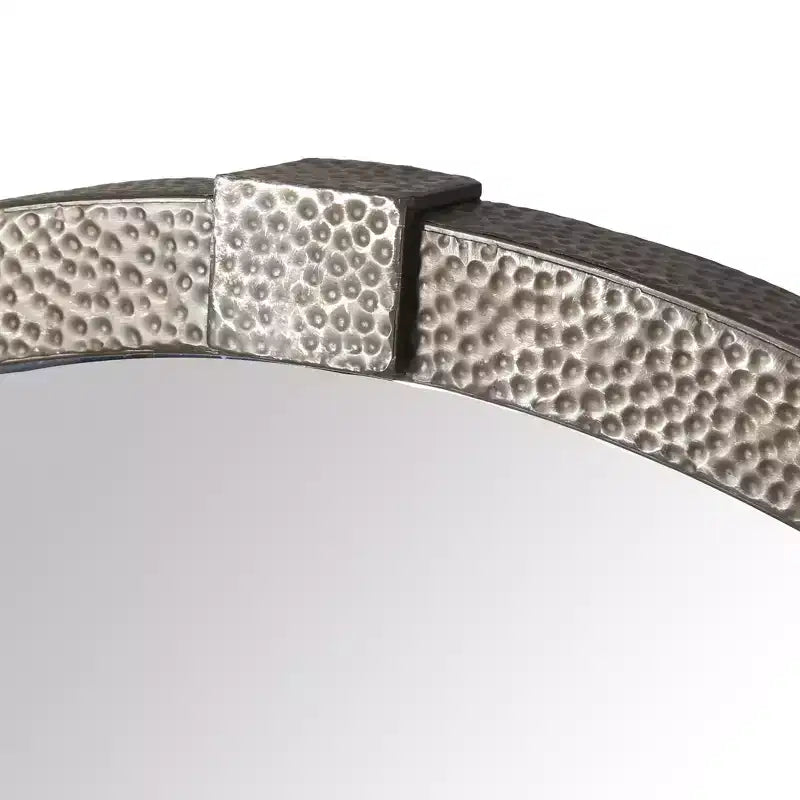 Miroir rond en métal Shailene - CMI4000 - Argent - Safavieh Couture