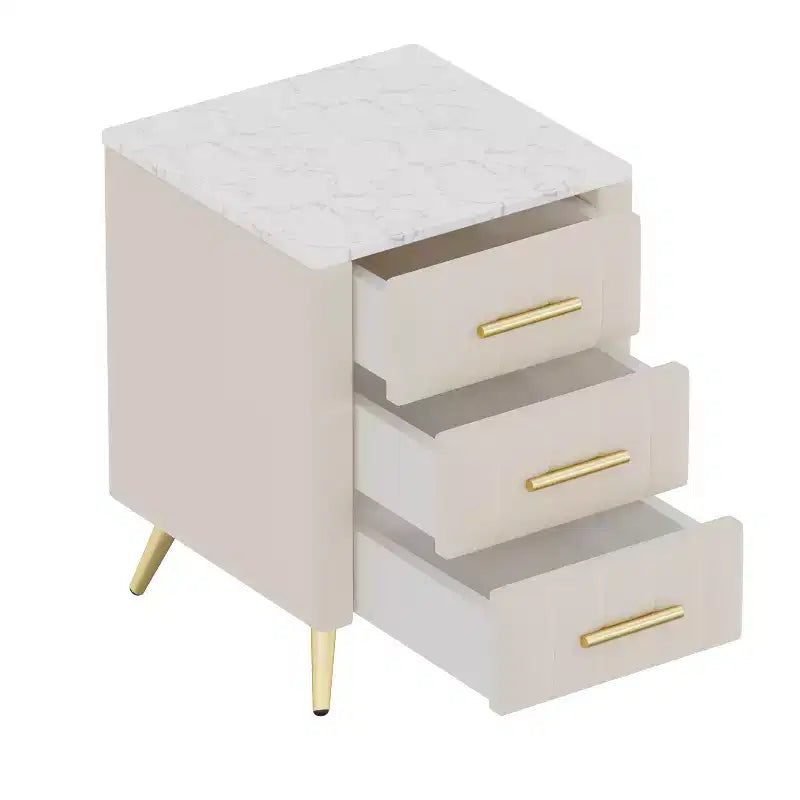 Table de chevet moderne, meuble à 3 tiroirs (N733P208520A)