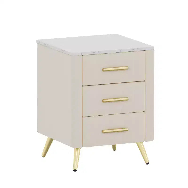 Table de chevet moderne, meuble à 3 tiroirs (N733P208520A)