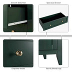 Commode 5 tiroirs pour chambre à coucher - Commode haute et moderne en bois avec tiroirs profonds et poignées en métal pour entrée ou couloir