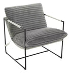 Siège de salon rembourré, cadre métallique ergonomique, coussin et dossier moelleux, pour salon, chambre à coucher