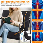 Siège de salon rembourré, cadre métallique ergonomique, coussin et dossier moelleux, pour salon, chambre à coucher