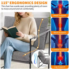 Siège de salon rembourré, cadre métallique ergonomique, coussin et dossier moelleux, pour salon, chambre à coucher