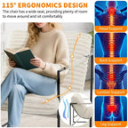 Siège de salon rembourré, cadre métallique ergonomique, coussin et dossier moelleux, pour salon, chambre à coucher