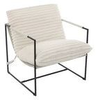 Siège de salon rembourré, cadre métallique ergonomique, coussin et dossier moelleux, pour salon, chambre à coucher