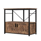Meuble aquarium robuste pour cuves de 150-190 litres – Armoire métal et bois, supporte 300 kg, rangement pour accessoires de poisson, organisateur élégant pour la maison