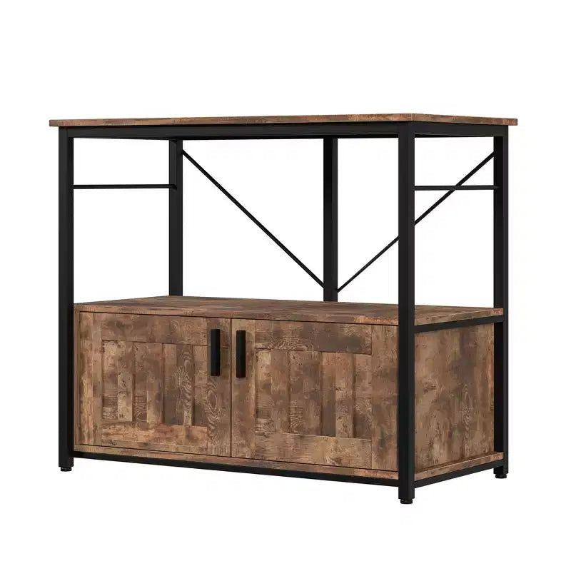 Meuble aquarium robuste pour cuves de 150-190 litres – Armoire métal et bois, supporte 300 kg, rangement pour accessoires de poisson, organisateur élégant pour la maison