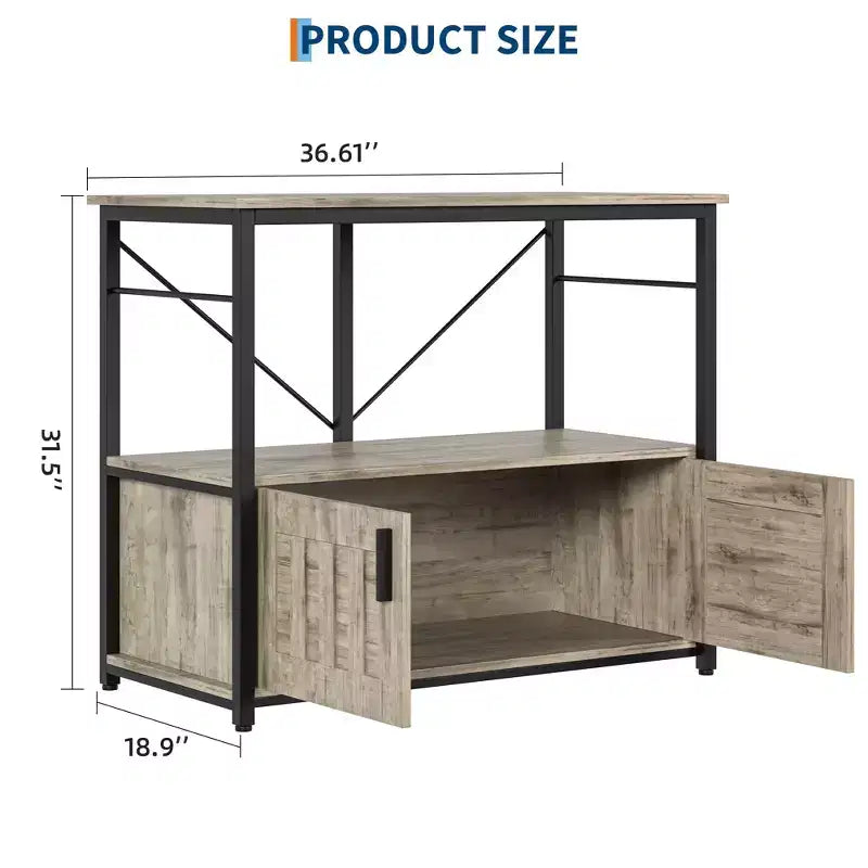 Meuble aquarium robuste pour cuves de 150-190 litres – Armoire métal et bois, supporte 300 kg, rangement pour accessoires de poisson, organisateur élégant pour la maison