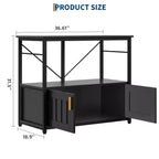 Meuble aquarium robuste pour cuves de 150-190 litres – Armoire métal et bois, supporte 300 kg, rangement pour accessoires de poisson, organisateur élégant pour la maison