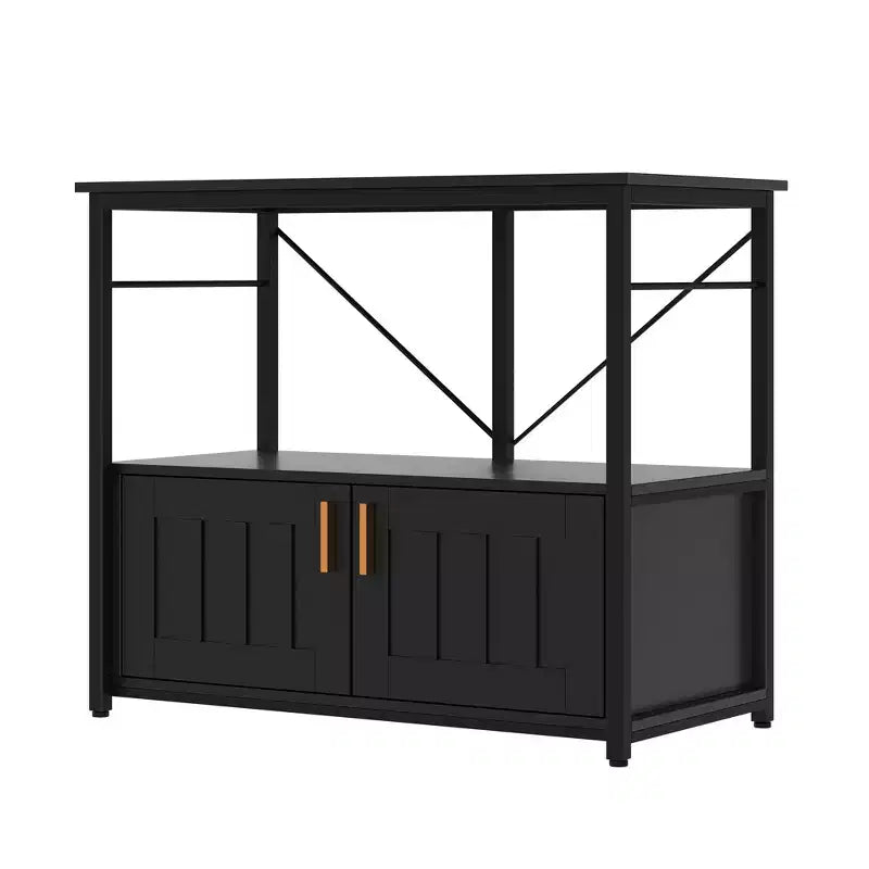Meuble aquarium robuste pour cuves de 150-190 litres – Armoire métal et bois, supporte 300 kg, rangement pour accessoires de poisson, organisateur élégant pour la maison