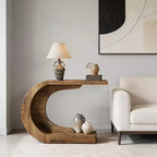 Console en bois contemporaine en forme de C GDFStudio Marne