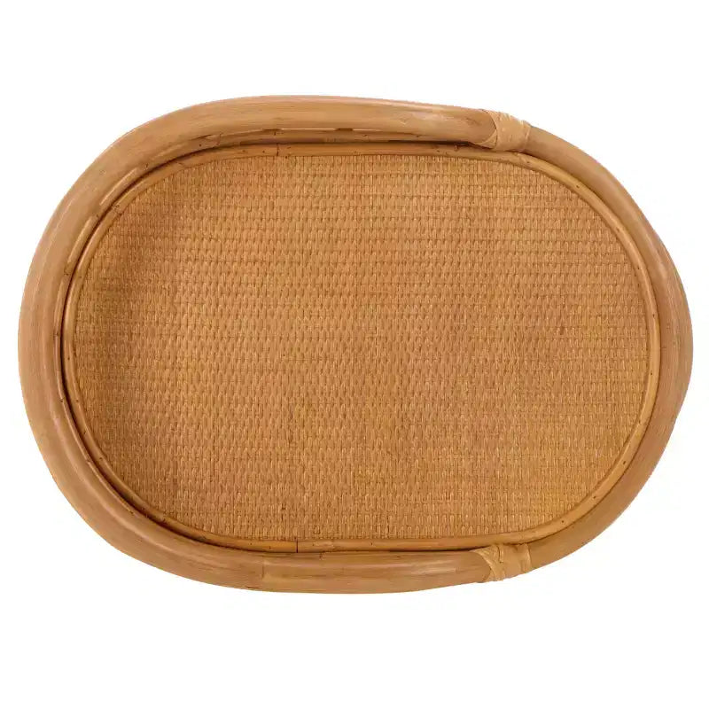 Table d'appoint à 2 étagères en rotin Shayleen - CWK3023 - Naturel - Safavieh Couture