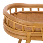 Table d'appoint à 2 étagères en rotin Shayleen - CWK3023 - Naturel - Safavieh Couture