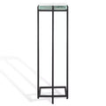 Giabelle Cast Glass Drink Table - SFV7905 - Black/Clear - Safavieh Couture