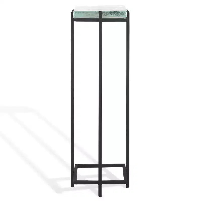 Giabelle Cast Glass Drink Table - SFV7905 - Black/Clear - Safavieh Couture