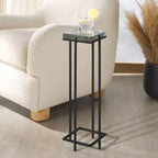 Table d'appoint en verre coulé Giabelle - SFV7905 - Noir/Transparent - Safavieh Couture