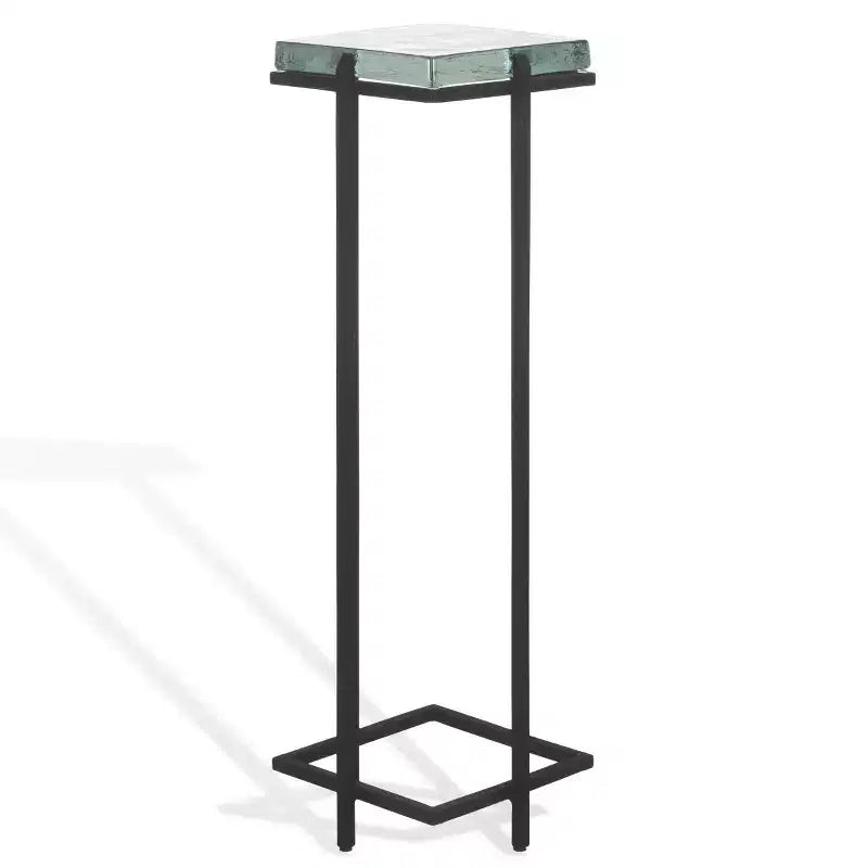 Table d'appoint en verre coulé Giabelle - SFV7905 - Noir/Transparent - Safavieh Couture