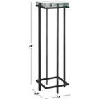 Table d'appoint en verre coulé Giabelle - SFV7905 - Noir/Transparent - Safavieh Couture