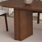 Ensemble table à manger ovale 4 places en bois GDFStudio Hayden Farmhouse de 62,9 pouces