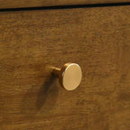 Ensemble de chambre à coucher Roundhill Furniture Eldren en bois, lit plateforme avec commode, miroir et table de chevet au fini noyer