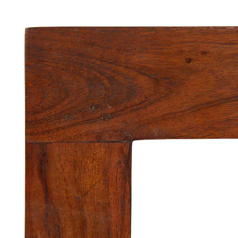 Chaise de salle à manger Storied Home en bois d'acacia avec tissu bouclé