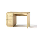 Bestier Bureau d'ordinateur avec 3 tiroirs, bureau de 120 cm avec rangement de classement, bureau d'écriture avec design incurvé, idéal pour les petits espaces