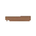 Meuble TV extensible Luck Live Mid-Century Modern 78.74102.3 avec 3 tiroirs, façade texturée et console multimédia moderne pour salon