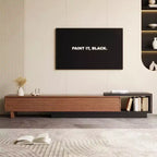 Meuble TV extensible Luck Live Mid-Century Modern 78.74102.3 avec 3 tiroirs, façade texturée et console multimédia moderne pour salon