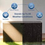 Grand coffre de rangement étanche en résine de 276 litres pour intérieur et extérieur, conteneur de rangement verrouillable pour coussins de mobilier de jardin, coussins décoratifs, outils de jardinage