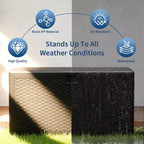 Grand coffre de rangement étanche en résine de 276 litres pour intérieur et extérieur, conteneur de rangement verrouillable pour coussins de mobilier de jardin, coussins décoratifs, outils de jardinage