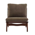 Christopher Knight Home Vista Chaise d'appoint Mocha avec cadre en bois naturel, lot de 2